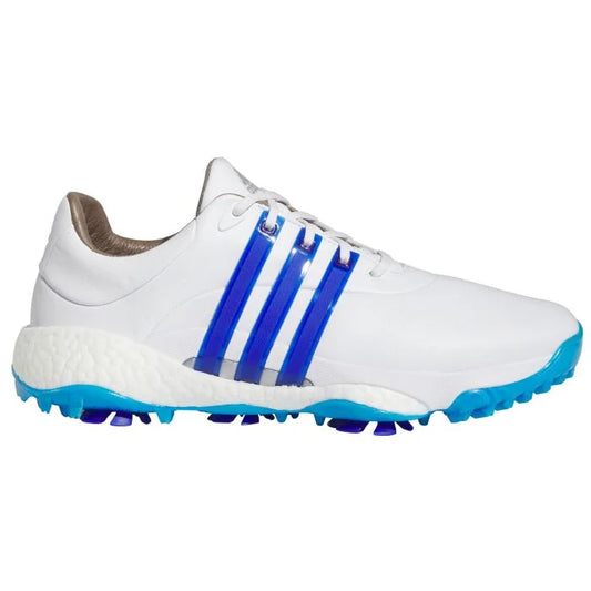 Adidas Tour 360 22 Waterproof Golf Shoes White/Blue UK Size 8