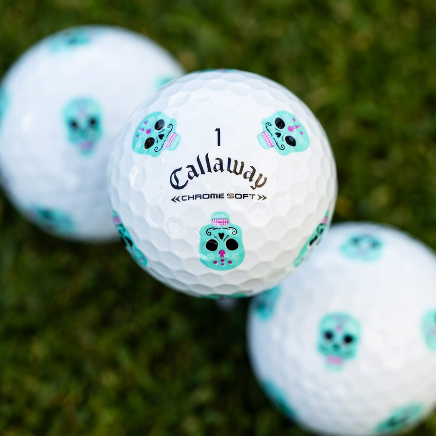 new 12 callaway chrome soft truvis Truvis Día De Los limited edition golf balls