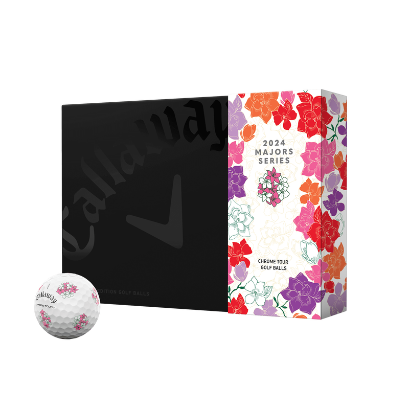 new 12 callaway chrome tour truvis limited edition masters 2024 golf balls