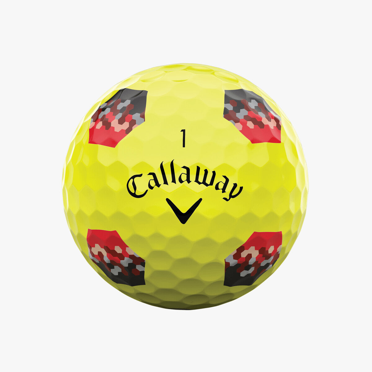 New 1 Dozen Callaway Chrome Tour  Trutrack Yellow Golf Balls