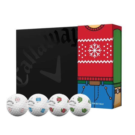 New 12 Callaway Chrome Tour Truvis Limited Edition Ugly Sweater Golf Balls
