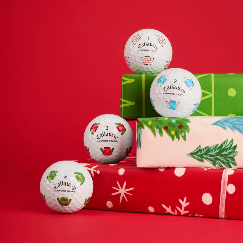New 12 Callaway Chrome Tour Truvis Limited Edition Ugly Sweater Golf Balls