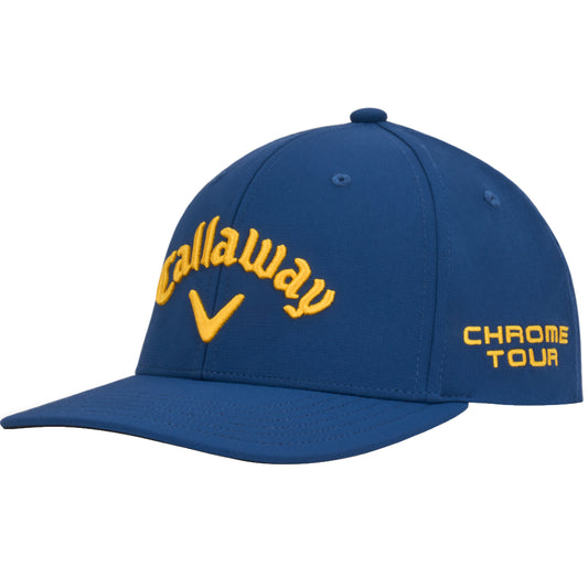 New Callaway Golf Tour Performance Pro Navy/Yellow Adjustable Cap Elyte