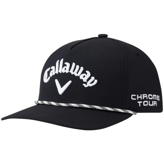 New Callaway Golf Tour Authentic Performance Pro Rope Black Adjustable Cap Elyte