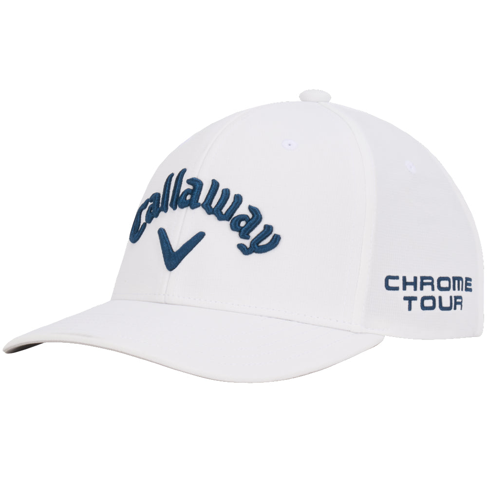 New Callaway Golf Tour Performance Pro White/Navy Adjustable Cap Elyte