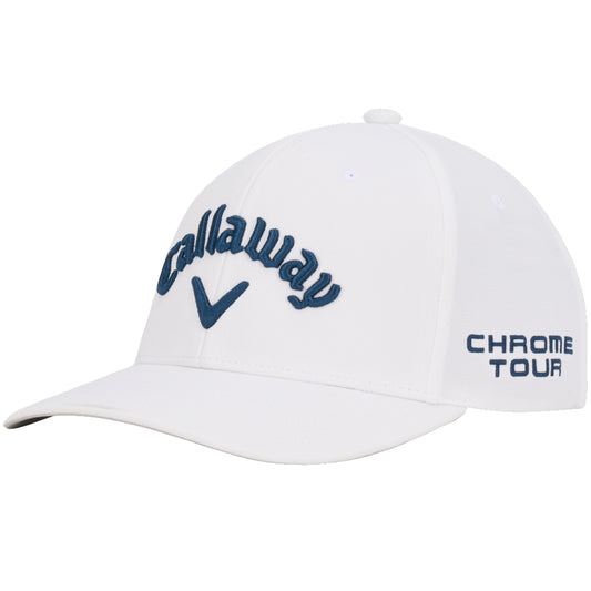 New Callaway Golf Tour Performance Pro White/Navy Adjustable Cap Elyte