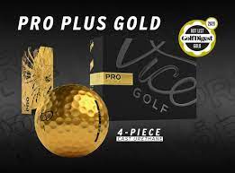 new 1 dozen vice pro gold limited edition golf balls