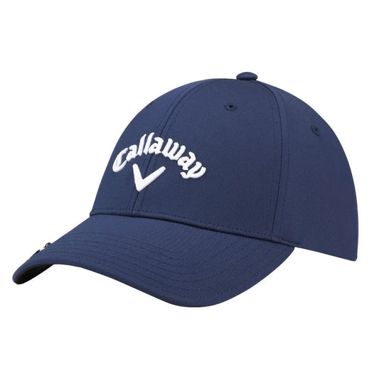 New Callaway Golf Stitch Magnet Triple Track Ball Marker Navy Adjustable Cap