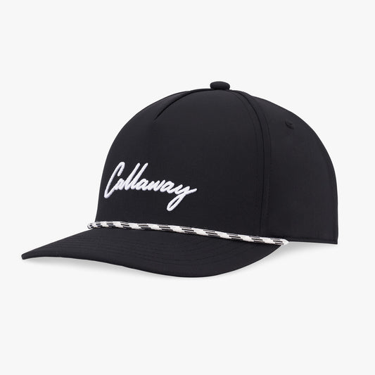 New Callaway Golf Birdie Putt Rope Black Adjustable Cap