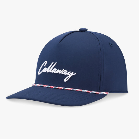New Callaway Golf Birdie Putt Rope Navy Adjustable Cap