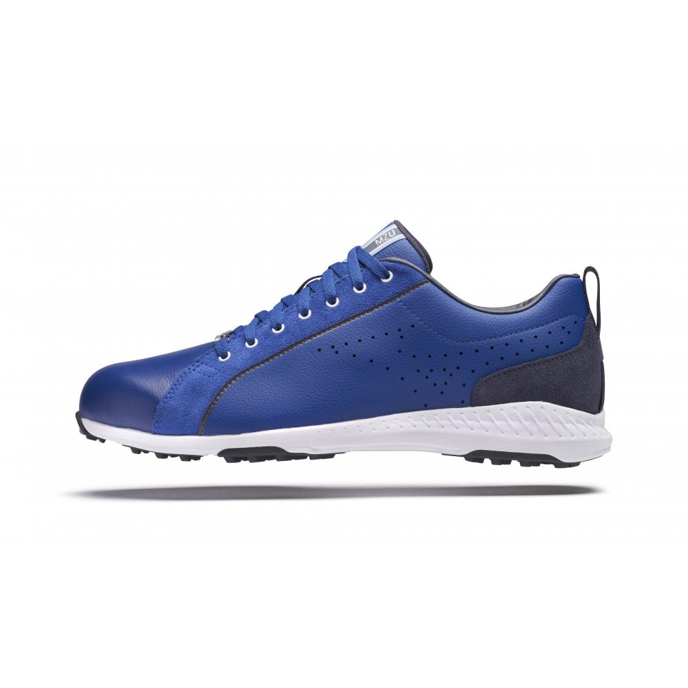 Mizuno Mzu Le Navy Blue Leather Golf Shoes UK Size 8