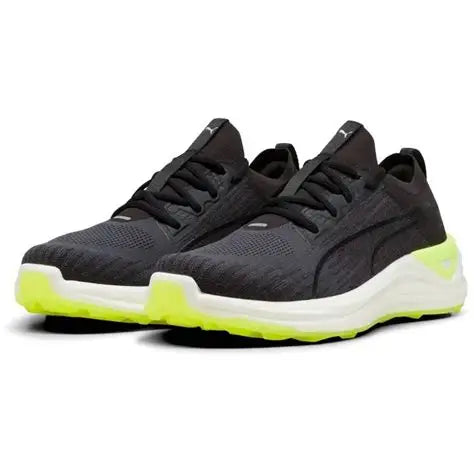 Puma Electrocat Nitro Golf Shoes Black/Gray-Fast Yellow UK Size 9