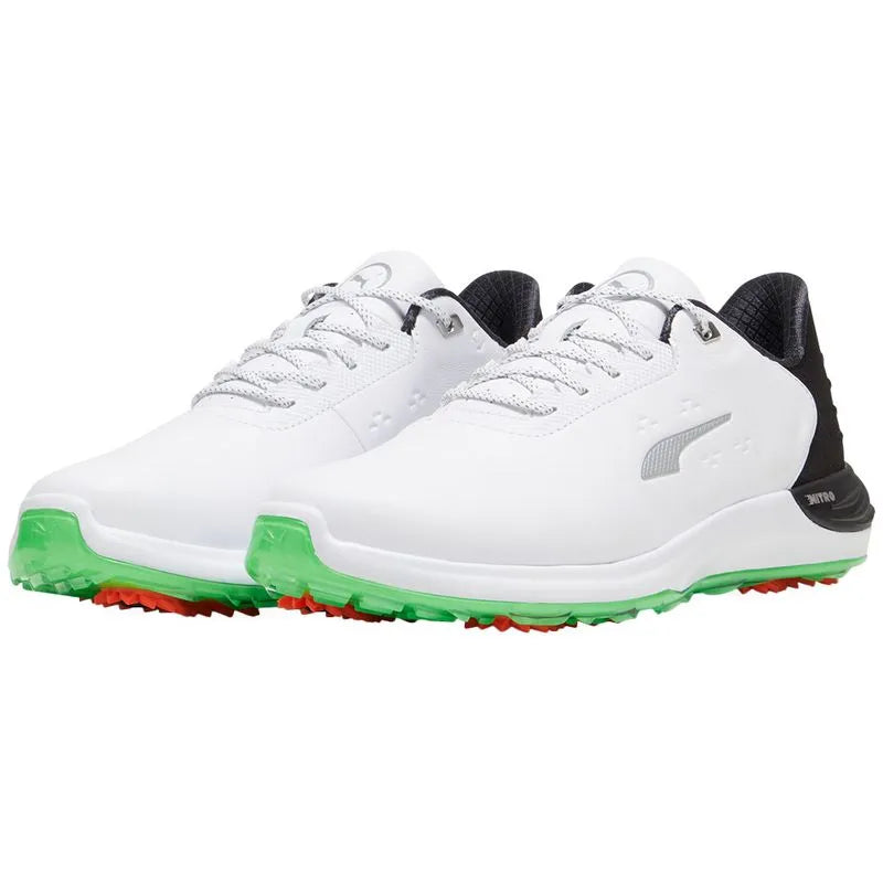 Puma Iphantomcat Nitro + Golf Shoes White/Black/Fluro Green UK Size 10