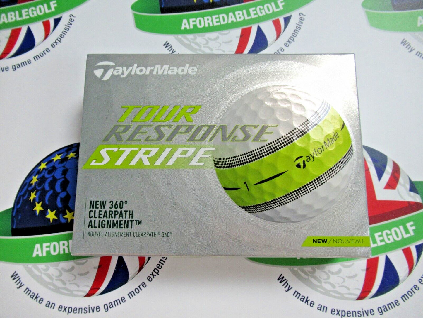 new 12 taylormade tour response stripe golf balls