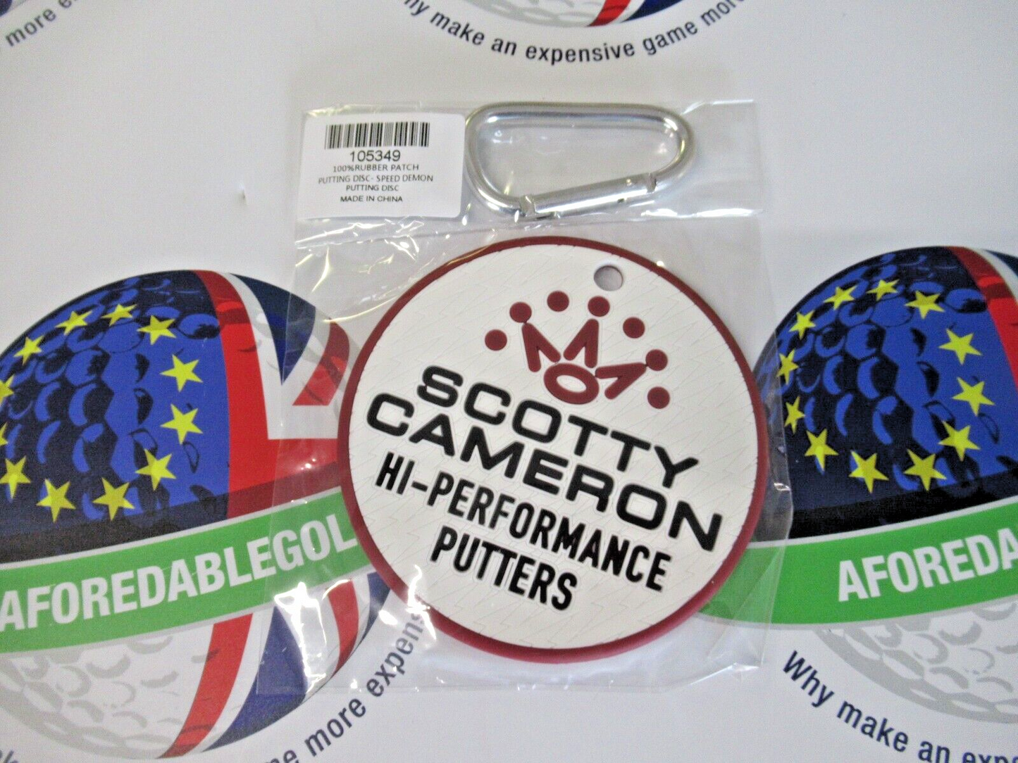 Scotty Cameron Speed Demon Rubber Putting Disc White/Red