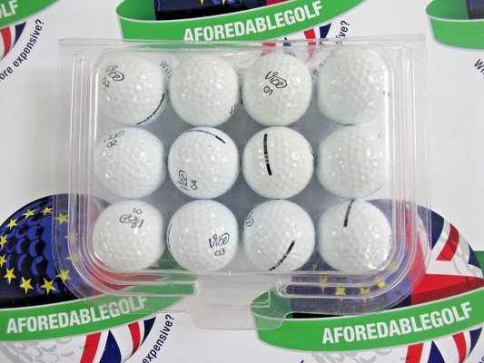 12 vice pro zero golf balls pearl/pearl 1 grade
