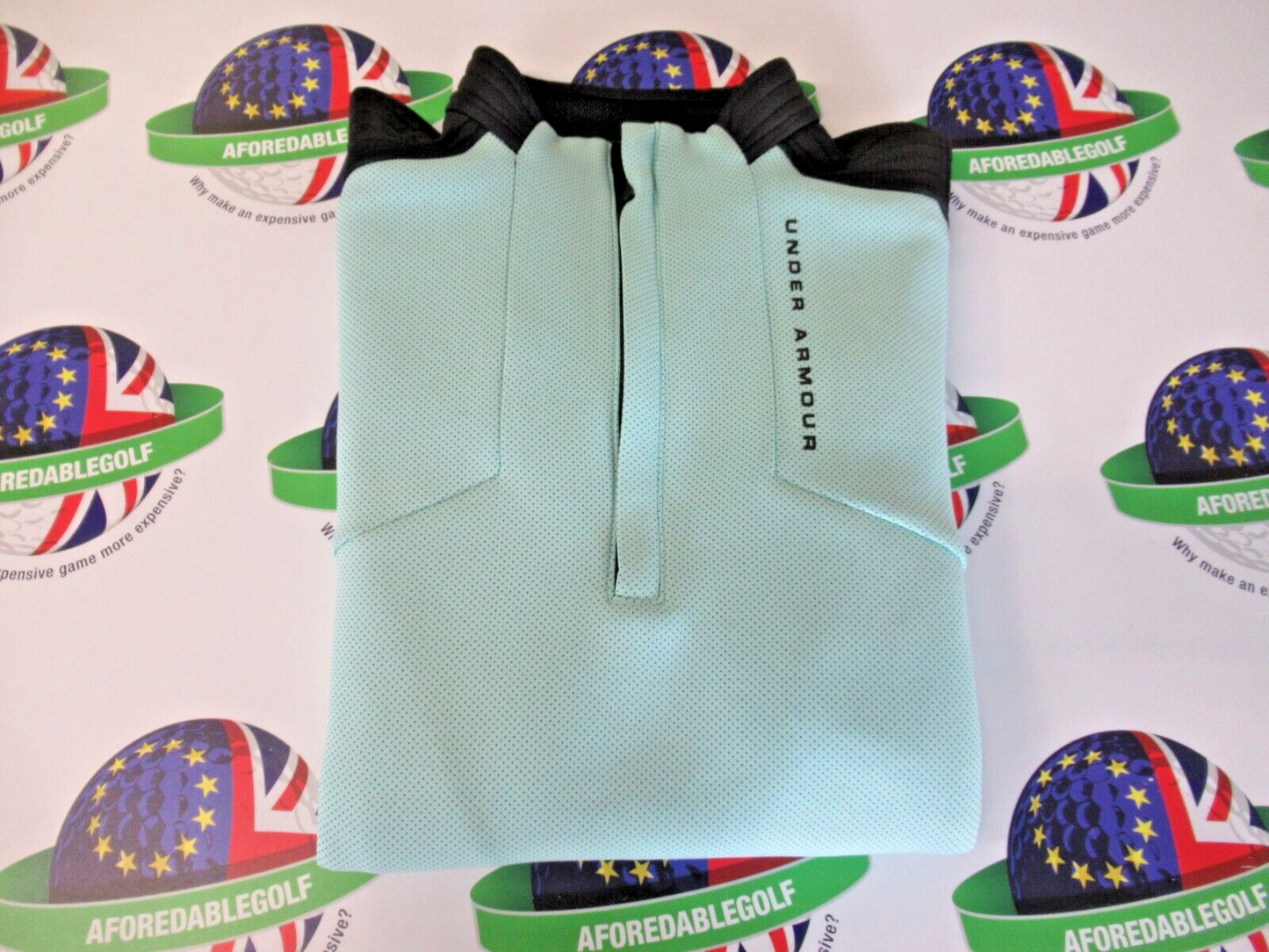 Under Armour Storm 1/2 Zip Sweaterfleece Black/Turquoise Uk Size Small