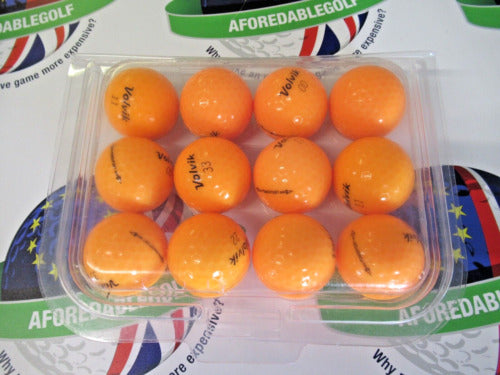 12 volvik power soft orange golf balls pearl/pearl 1 grade