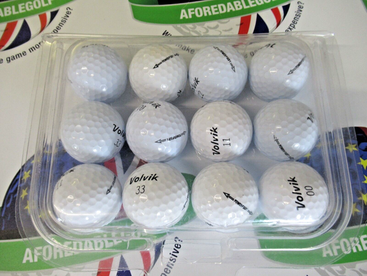 12 volvik power soft white golf balls pearl/pearl 1 grade