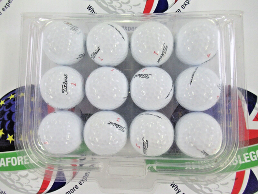12 titleist dt trusoft white golf balls pearl/pearl 1 grade