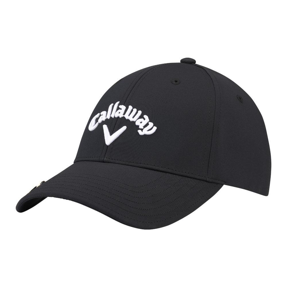 New Callaway Golf Stitch Magnet Triple Track Ball Marker Black Adjustable Cap