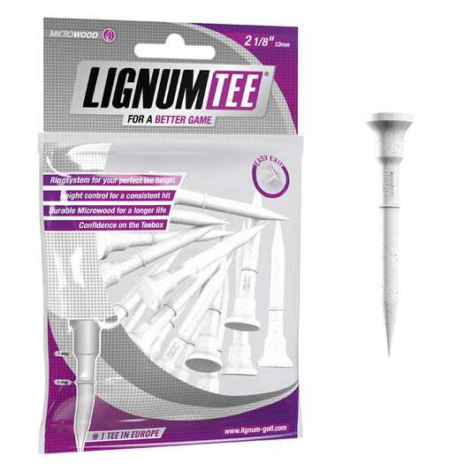 Lignum Tees 2 1/8" (53 mm) White-16 Pack #1 In Europe (Copy)