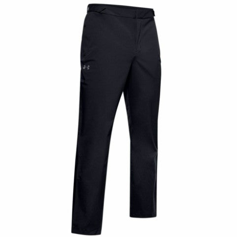 Under Armour Stormproof Golf Black Waterproof Trousers XXL 44" Waist 31.5" Leg
