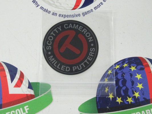 titleist scotty cameron circle t black/metallic red sticker