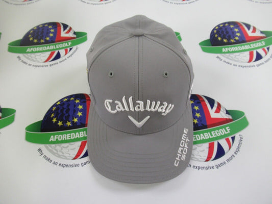 callaway golf tour fitted rogue st grey golf cap apex chrome soft small/medium