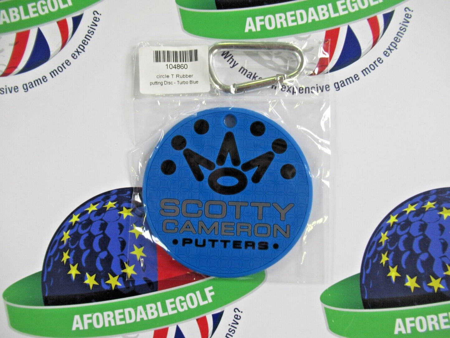 scotty cameron circle t rubber putting disc turbo blue