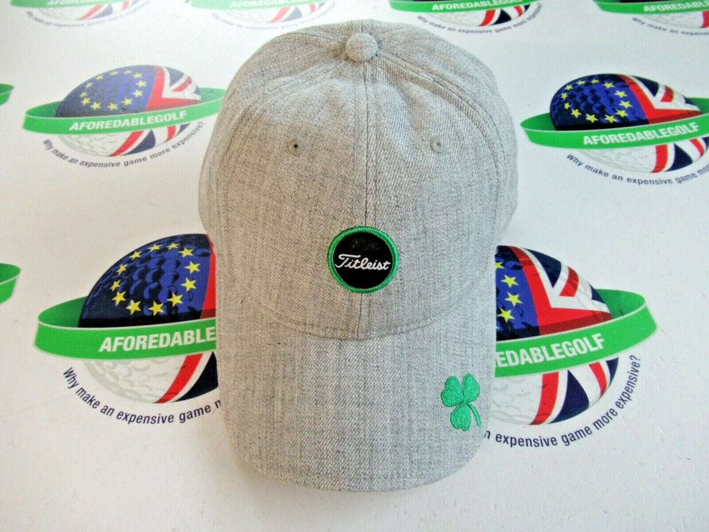 titleist limited edition shamrock grey twill adjustable cap