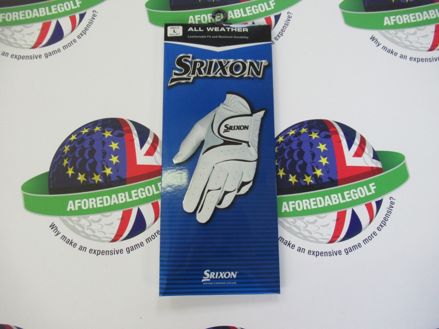 srixon all weather left hand golf glove size large