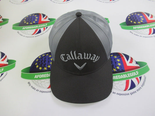 callaway golf high crown grey tone snap back adjustable golf cap