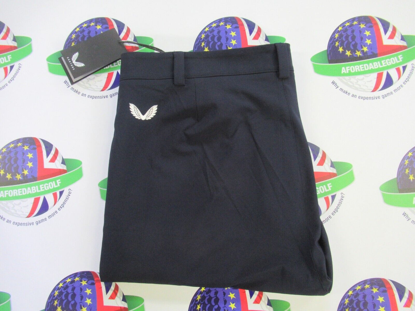castore essential golf trousers midnight navy waist 30" x leg 32"