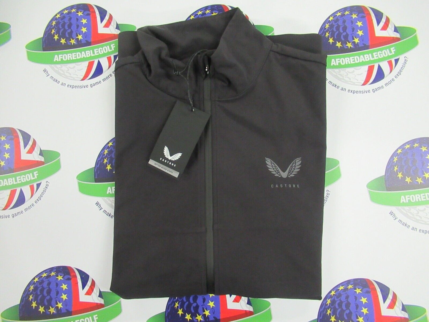castore golf mens flyweight water resistant jacket black uk size medium