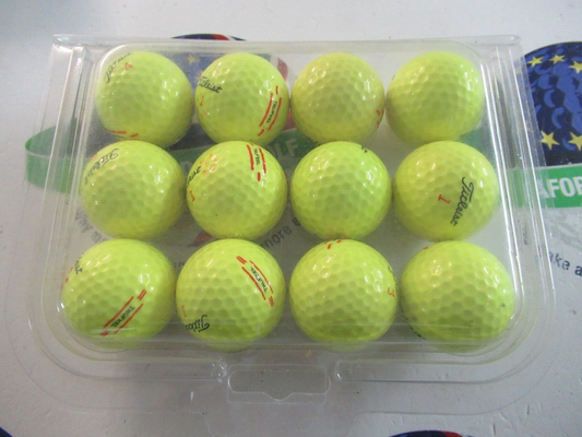 12 titleist trufeel optic yellow pearl/pearl 1 grade golf balls