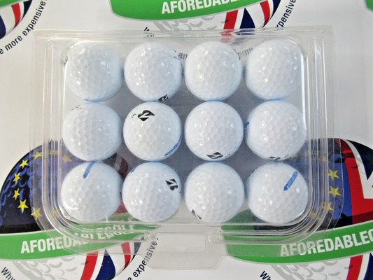 12 bridgestone extra soft white golf balls pearl/pearl 1 grade