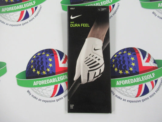 nike dura feel synthetic leather ladies golf glove left hand glove large