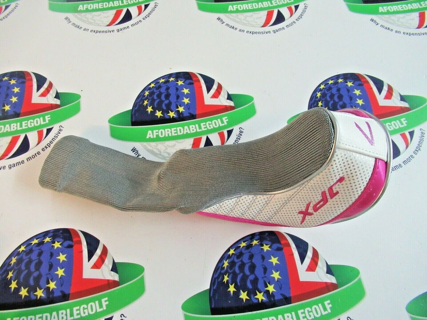 NEW MIZUNO JPX 850 WHITE/PINK #7 FAIRWAY WOOD HEAD COVER