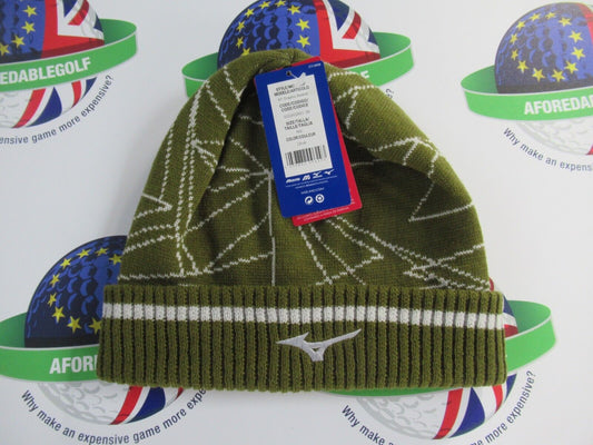 MIZUNO BREATH THERMO GRAPHIC BEANIE OLIVE