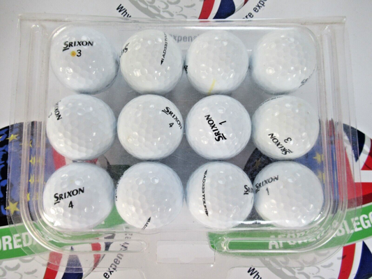 12 srixon ad333 tour golf balls pearl/pearl 1 grade
