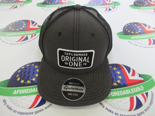 Taylormade Grey/Black Mesh Snap Back Trucker Cap
