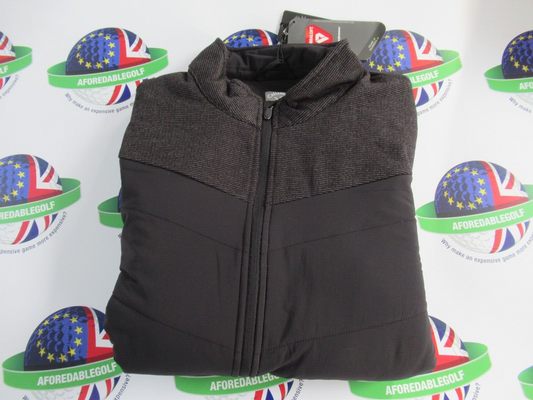 callaway primaloft thermal mixed media insulated jacket black/grey uk size medium