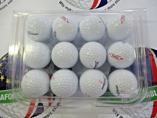 12 titleist trufeel golf balls pearl/pearl 1 grade