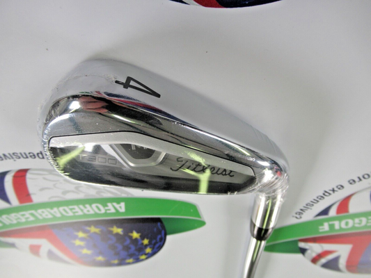 titleist t300 m 4 iron true temper amt red s300 steel shaft stiff flex