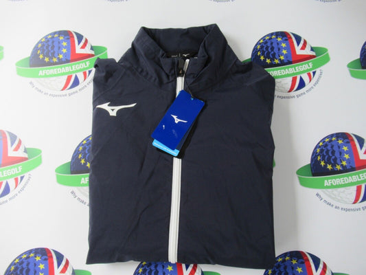 MIZUNO NEXLITE FLEX WATERPROOF GOLF JACKET DEEP NAVY UK SIZE MEDIUM