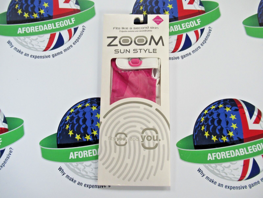 zoom sun style fuchsia dots ladies left hand golf glove one size fits all