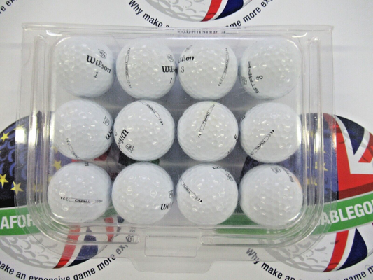 12 wilson staff triad golf balls pearl/pearl 1 grade