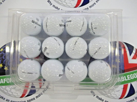 12 Wilson Staff Triad Golf Balls Pearl/Pearl 1 Grade