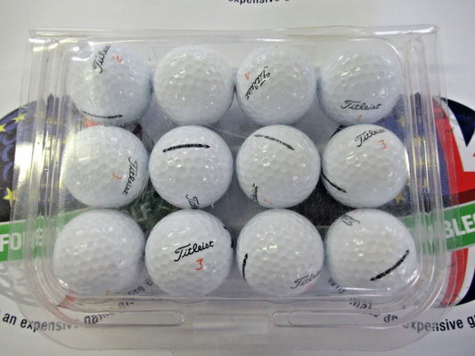 12 titleist velocity golf balls pearl/pearl 1 grade